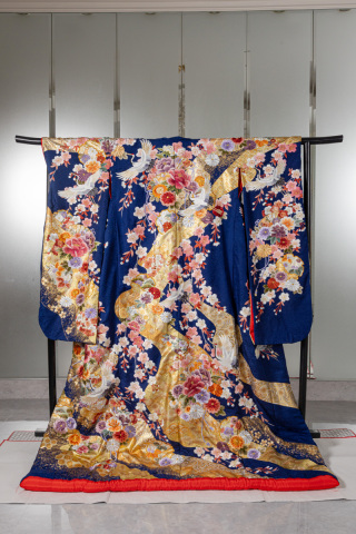 色打掛【花流水 桜の鶴】