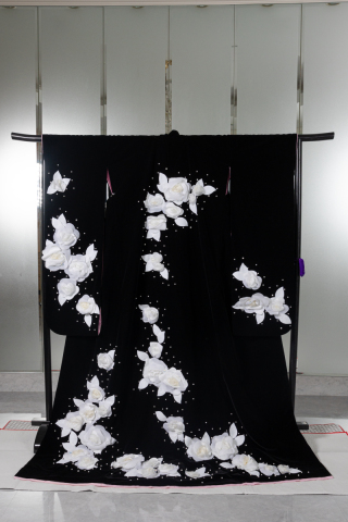 色打掛　【黒ベルベット】