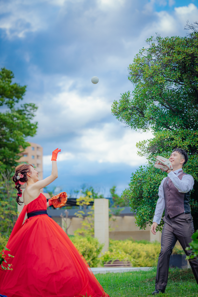 笑顔のキャッチボール