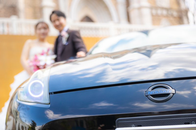 新郎様の愛車とご一緒に♡