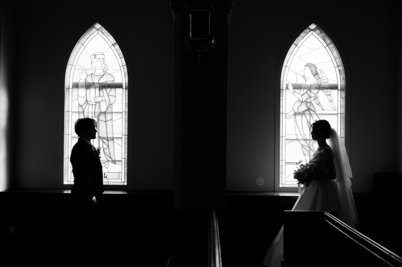 ＊結婚式場で本番さながらの撮影を＊チャペルフォトプラン　洋装1着【ベルヴィ郡山館】