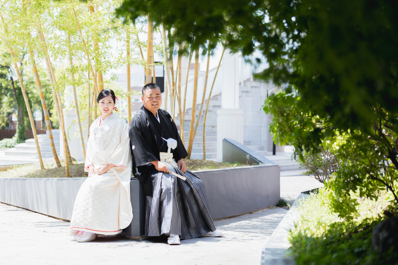 ＊結婚式場で本番さながらの撮影を＊ファミリーフォトプラン（アルバム付き）　和装1着【ベルヴィ郡山館】