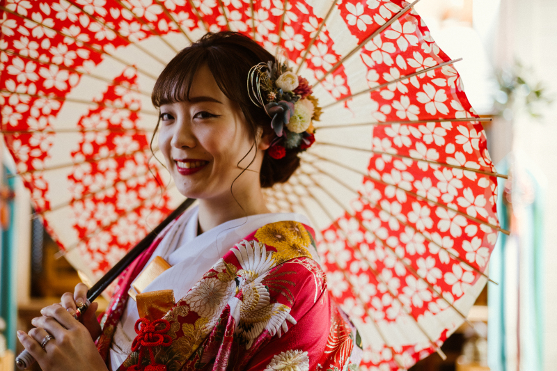 *結婚式場で本番さながらの撮影を*神殿フォトプラン【ベルヴィ郡山館】