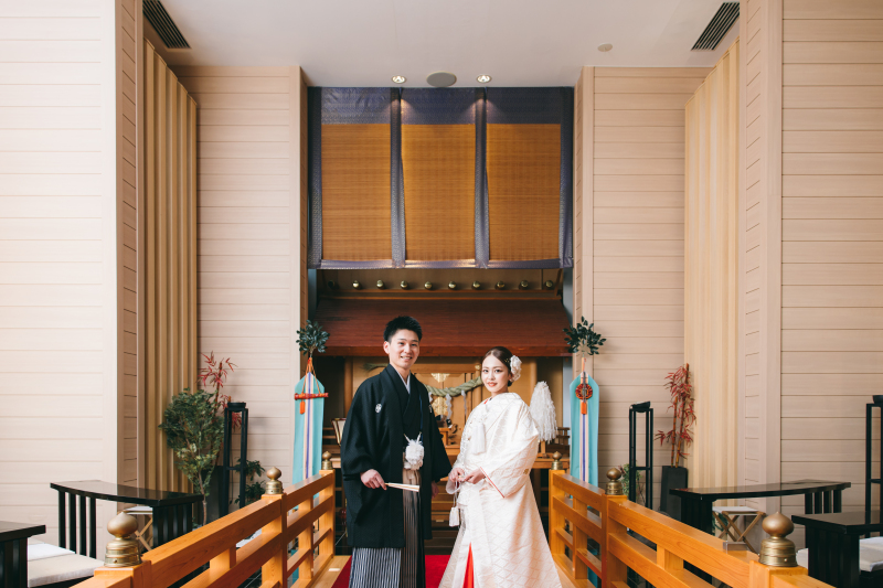 ＊結婚式場で本番さながらの撮影を＊神殿フォトプラン【ベルヴィ郡山館】