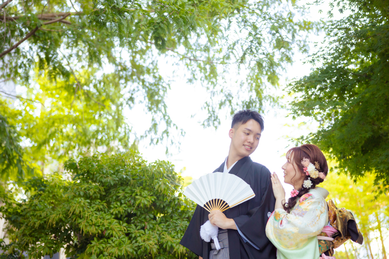 *結婚式場で本番さながらの撮影を*ファミリーフォトプラン(アルバム付き) 和装1着【ベルヴィ郡山館】