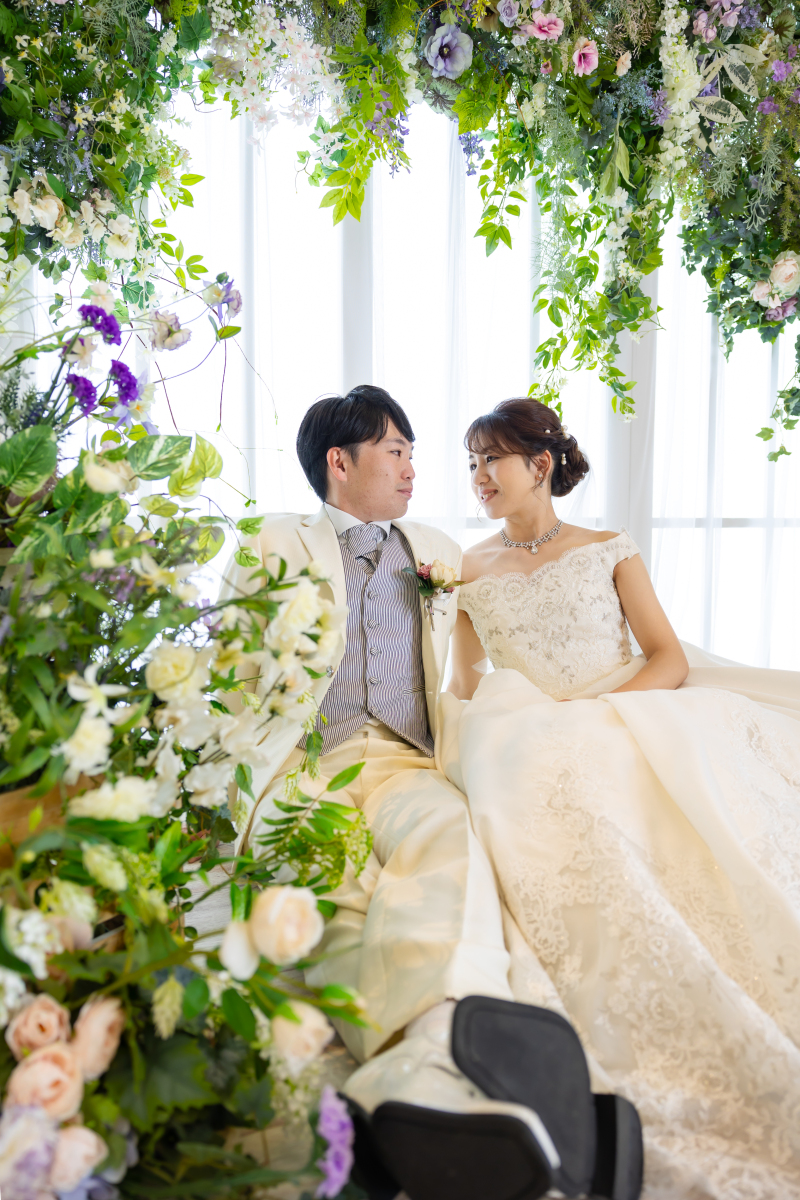 *結婚式場で本番さながらの撮影を*チャペルフォトプラン 洋装1着【ベルヴィ郡山館】