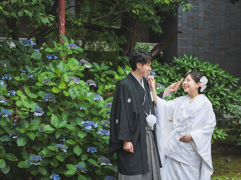 にこやかなおふたりの自然な表情