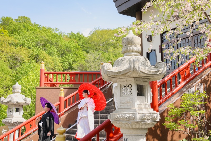 和装はお寺での撮影が◎