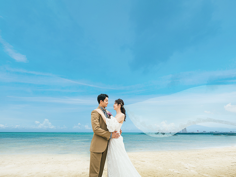 DESTINA　photo wedding_海で撮影できる