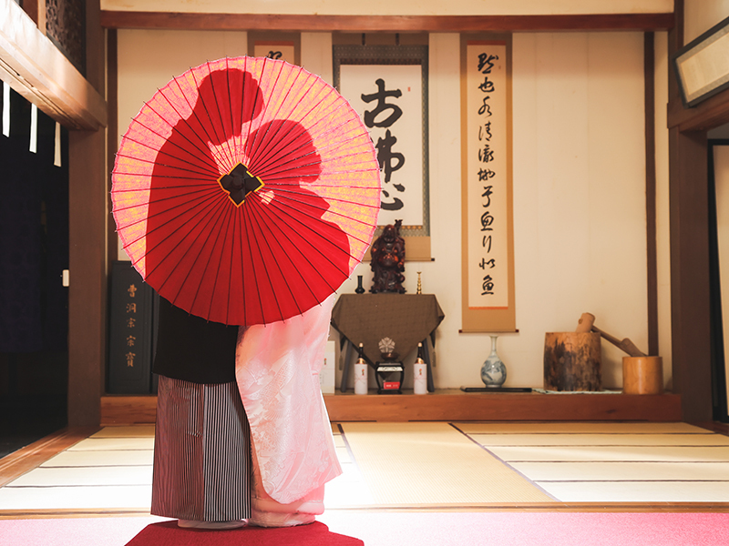 和の美しさ。歴史を感じる背景