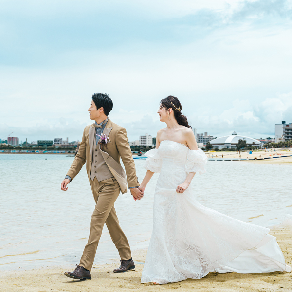 DESTINA　photo wedding_海で撮影できる