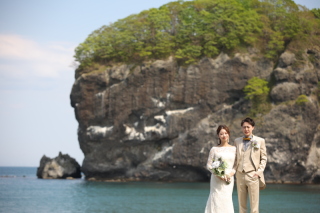 DESTINA　photo wedding_【海デート】ふたりの自然体フォトが人気*