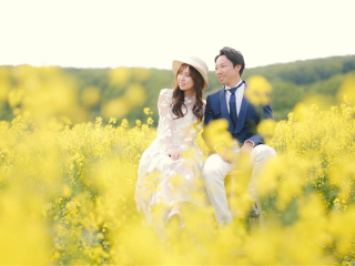 ちょっと遠出して安平町の菜の花畑での撮影も出来ます