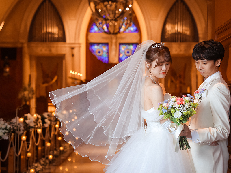 【憧れの聖堂・50カットデータ付】新郎・新婦各1点◆追加料金なし衣裳小物フリーチョイス