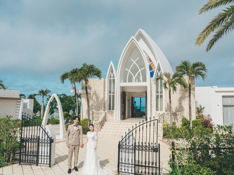 ≪絶景リゾートフォトで一生の思い出を≫恩納村チャペル&ビーチ撮影プラン