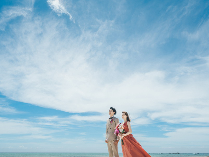 ≪絶景リゾートフォトで一生の思い出を≫恩納村チャペル&ビーチ撮影プラン