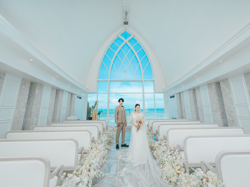 ≪絶景リゾートフォトで一生の思い出を≫恩納村チャペル&ビーチ撮影プラン