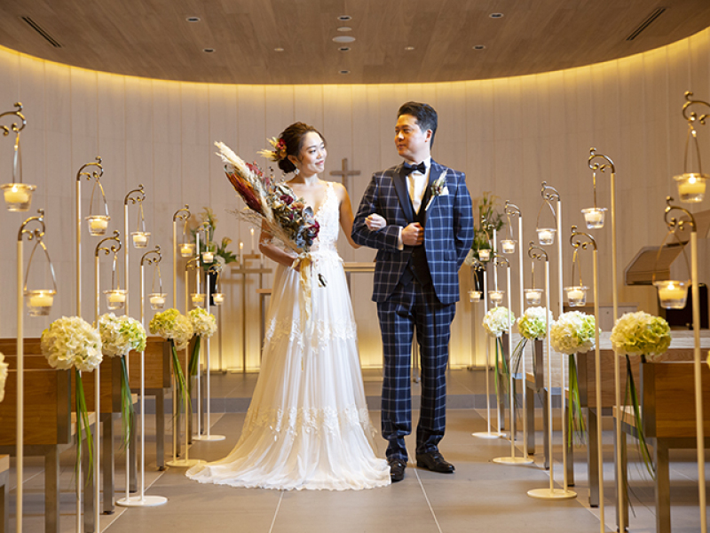 【衣装＆ヘア付】シンプルフォトウエディングプラン《憧れ★チャペル撮影》