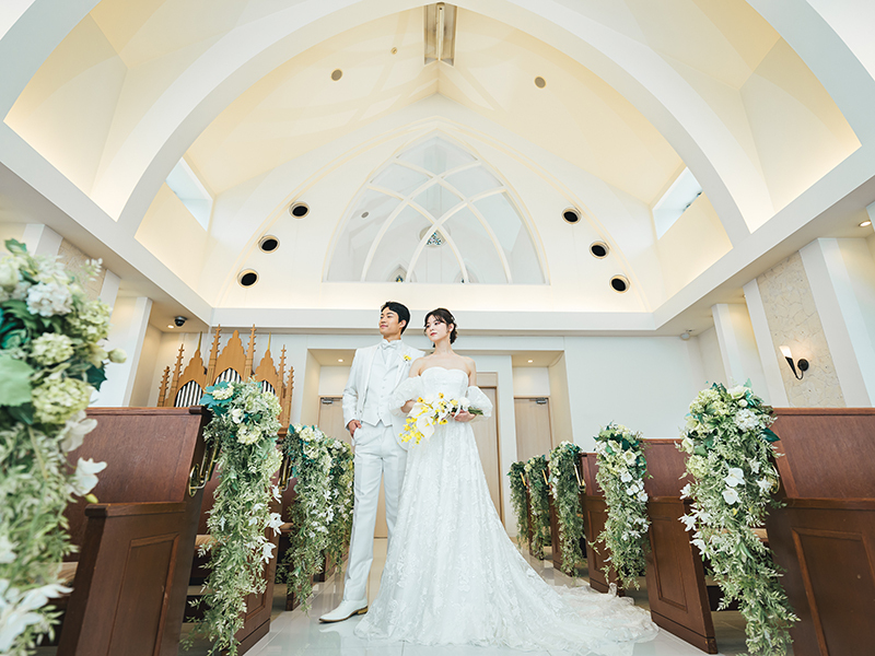 ≪絶景リゾートフォトで一生の思い出を≫恩納村チャペル&ビーチ撮影プラン