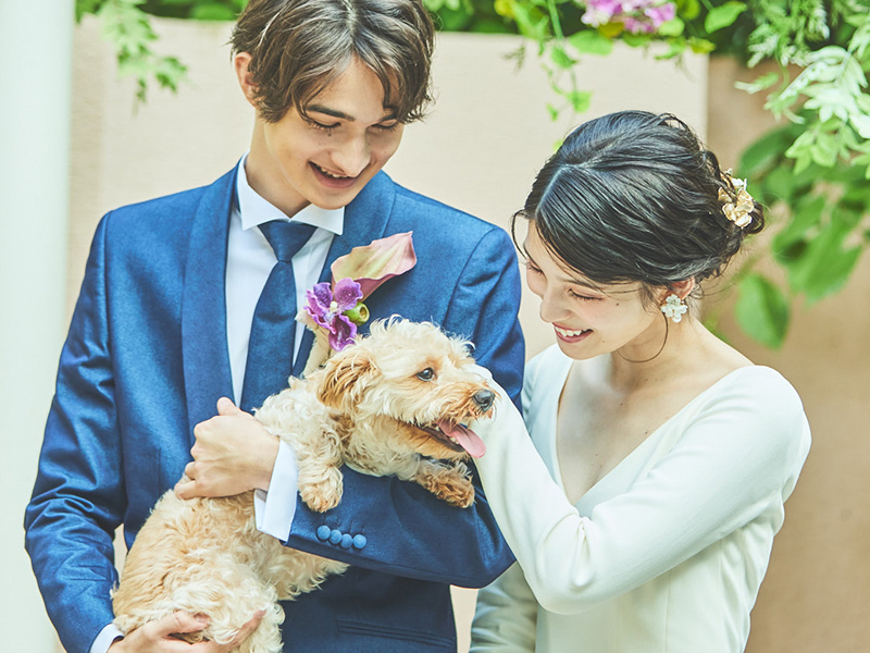 【ペットと一緒に】ロケとスタジオ両方撮影◆データ50カット+アクセサリー小物がフリーチョイス