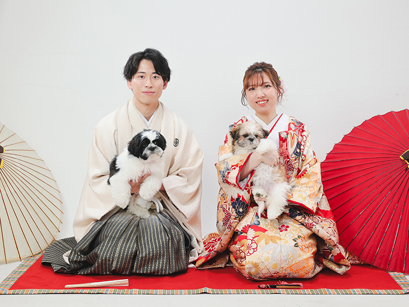 【会食付スタジオ&チャペル撮影】50カットデータと衣裳小物フリーチョイス◆洋装or和装選べる衣裳