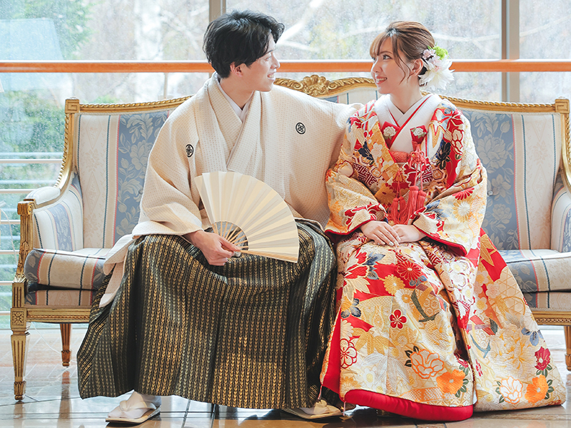 【会食付スタジオ&チャペル撮影】50カットデータと衣裳小物フリーチョイス◆洋装or和装選べる衣裳