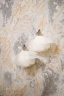 ホワイトフラワーイヤリング