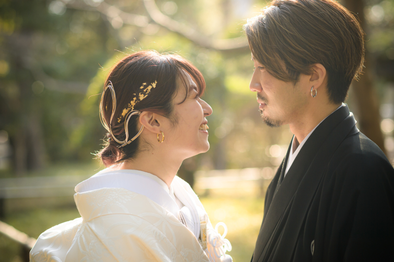 和に合わせたヘアスタイルで