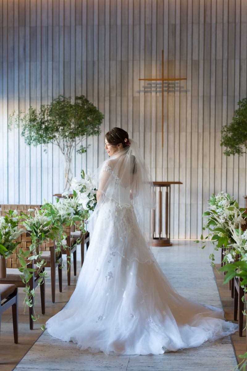 壁面の質感対比