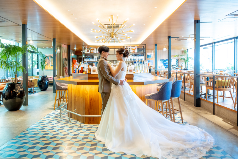 ラウンジスペースにて。