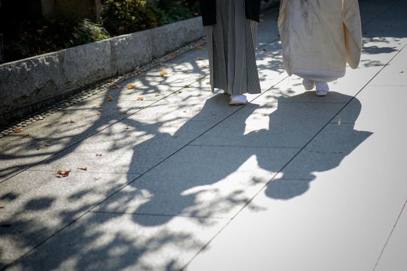 歩幅をそろえて