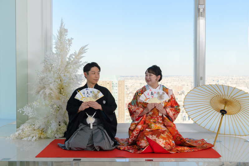 和装・カラードレス×チャペル、東京駅ロケーション