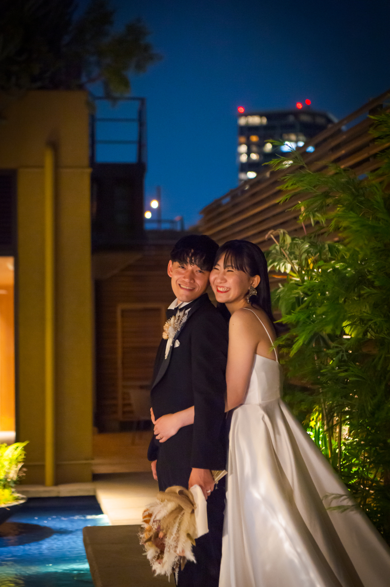 THE Tender HOUSEのテラスで