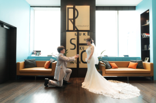 洋装×チャペル、館内ロケーション