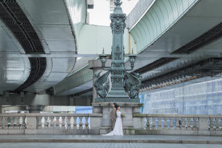 洋装×ロケーション