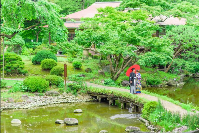 青々とした緑に包まれて