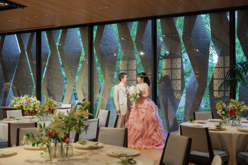 バンケットルームで