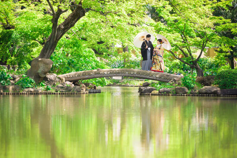 池面の映り込み