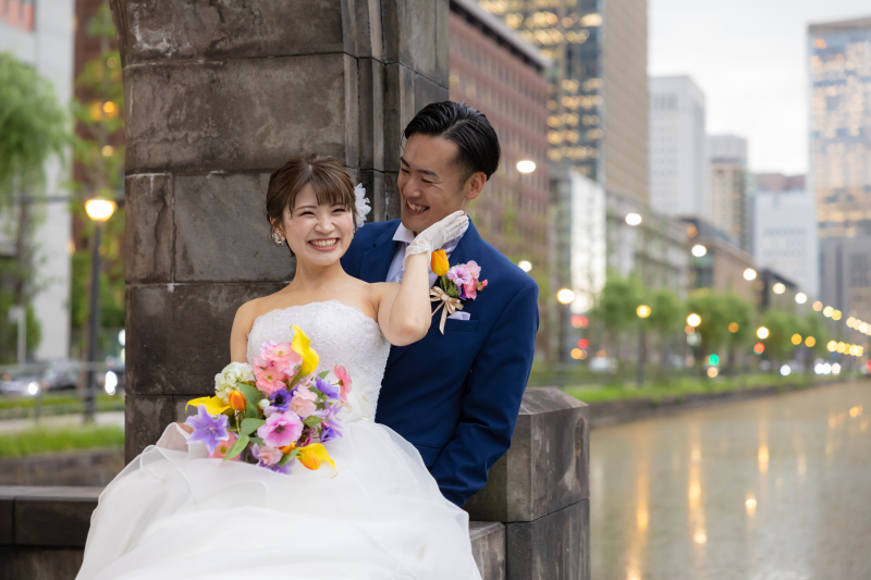 にっこり笑顔で