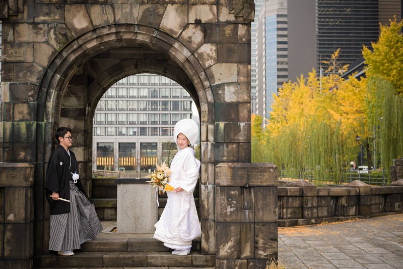 白無垢×二重橋