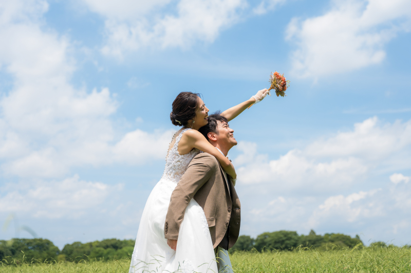 青空へ向かって