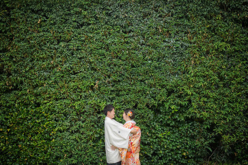 緑の中で重なる心