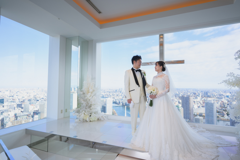 白に包まれる誓いの場所