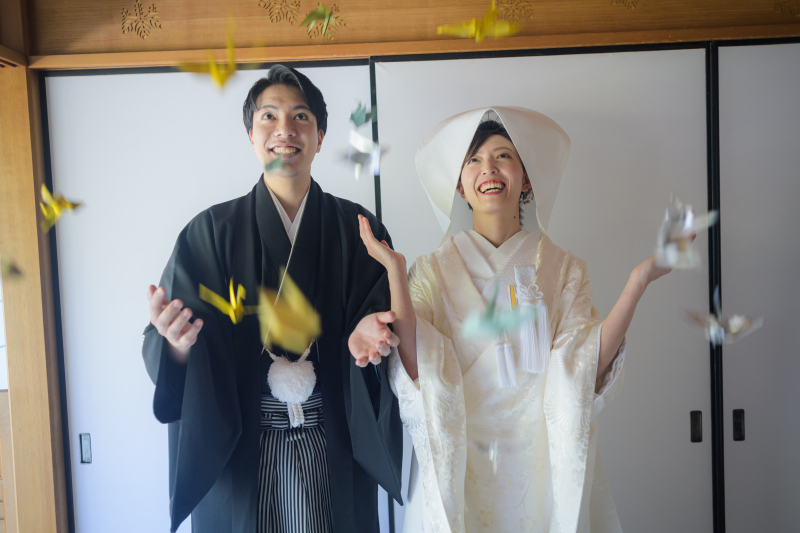 折り鶴シャワー