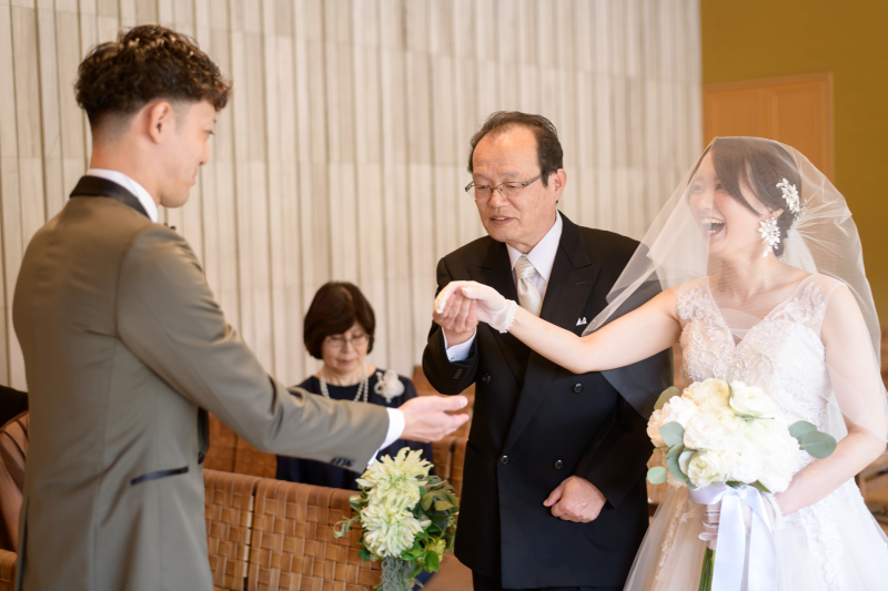 お父様のエスコート