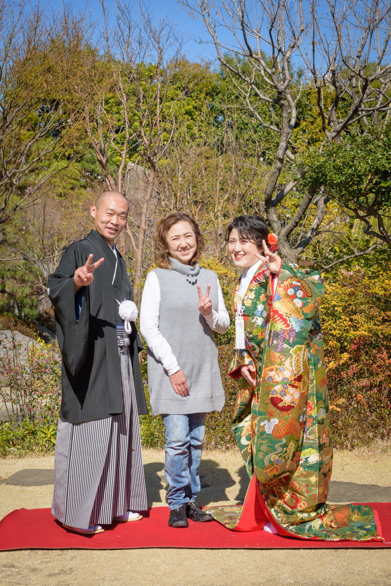 母と並ぶ穏やかな時間