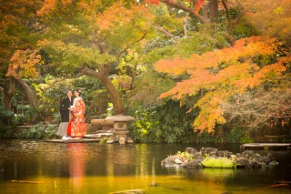 ニューオータニ日本庭園×紅葉