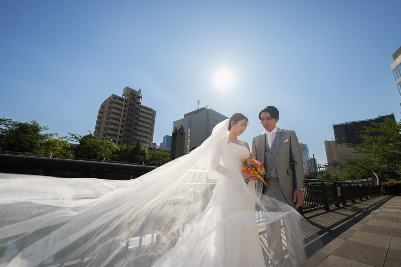 ヴェールをなびかせて