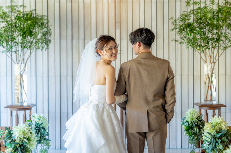 チャペルで撮影