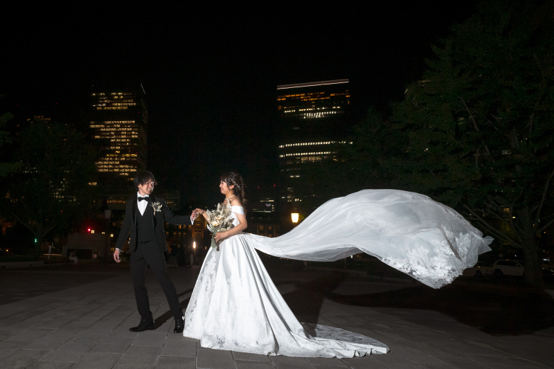 トレーンをなびかせて